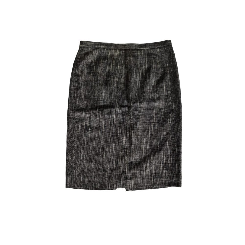 Michael Kors Tweed Linen Cotton Blend Knee Length Straight Skirt - Size 6